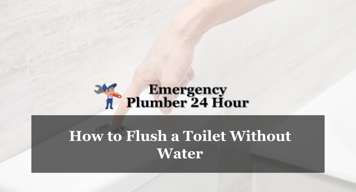 How to Flush a Toilet Without Water